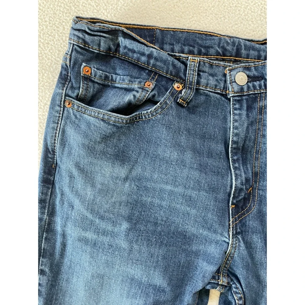 Levi's Men 34x28 511 Slim Fit Jeans Blue Medium Wash Denim Stretch Labeled 34x30